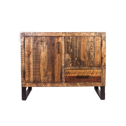 Boston Reclaimed Wood Industrial Small Sideboard