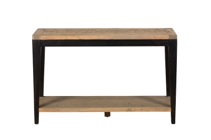 Hatton Reclaimed Wood Console Table with Black Distressed Legs