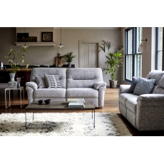 G Plan Seattle Fabric 2.5 Seater Sofa With Wood Feet