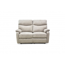 Monet 2 Seater Manual Recliner Sofa in Mink Fabric - STOCK