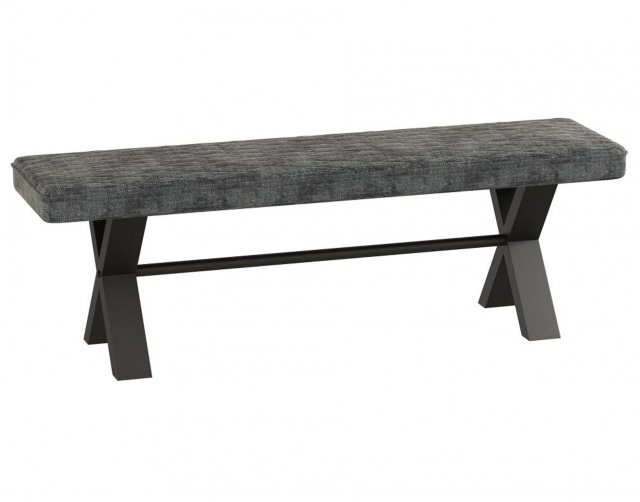 Classic Furniture Forge Stone Effect 140 Upholstered Bench