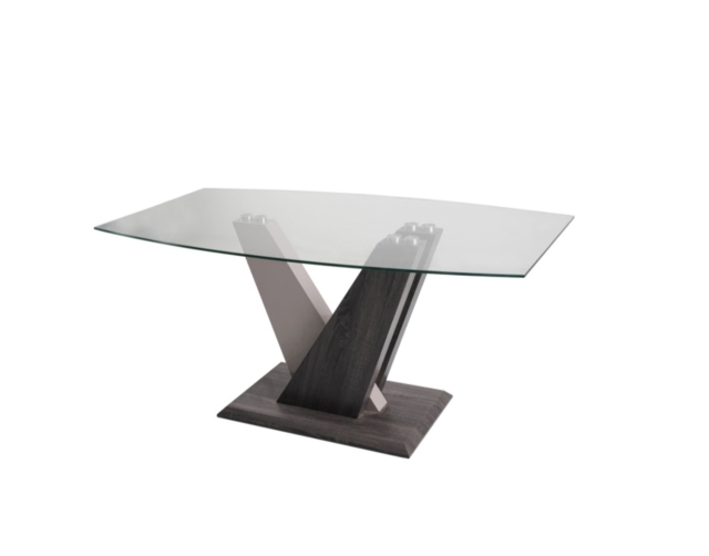 Value Mark Zen Glass Dining Table with High Gloss Finish