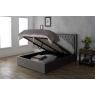 Limelight Rockford Fabric Ottoman Storage Bed Frame in Silver