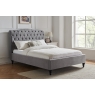 Rosalie Fabric Bed Frame in Light Grey