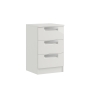 Maysons Furniture Milly High-Gloss 3 Drawer Bedside Table