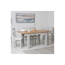 Kettle Interiors Eton Painted Grey Oak 1.2m Extending Dining Table