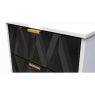 Welcome Furniture 5 Drawer Chest of Drawers with Diamond Panel Design