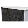 Welcome Furniture 4 Drawer Chest of Drawers with Diamond Panel Design