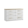 Maysons Furniture Panorama 6 Drawer Twin Chest of Drawers