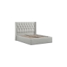 Kettle Interiors Trend Ottoman Storage Bedframe with Buttoned Headboard in Linen Grey