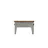 Kettle Interiors Smoked Oak Painted Grey Large Coffee Table