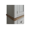 Kettle Interiors Smoked Oak Painted Grey 2 Door Wardrobe with Drawer