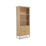 Heritage Henley Solid Oak Large Bookcase With Doors