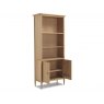 Heritage Henley Solid Oak Large Bookcase With Doors