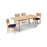 Heritage Henley Solid Oak Extending Dining Table Set & 4 Dining Chairs