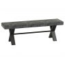 Forge Stone Effect 140 Upholstered Bench