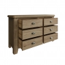 Kettle Interiors Smoked Oak 6 Drawer Chest of Drawers
