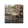 Kettle Interiors Smoked Oak Slatted Dining Chair in Natural Check