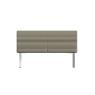 Kettle Interiors Camden Taupe Upholstered 1.4m Dining Bench with Back