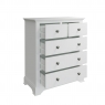 Kettle Interiors Oak City - Cotswold White 2 Over 3 Chest of Drawers