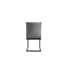 Kettle Interiors Diamond Stitch Dining Chair in Grey PU
