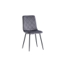 World Furniture Indy Velvet Dining Chair in Grey