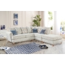 Lebus Lima Upholstered Small Chaise Corner Sofa Group - Pillow Back