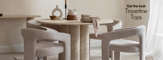 GET THE LOOK: Travertine Tops