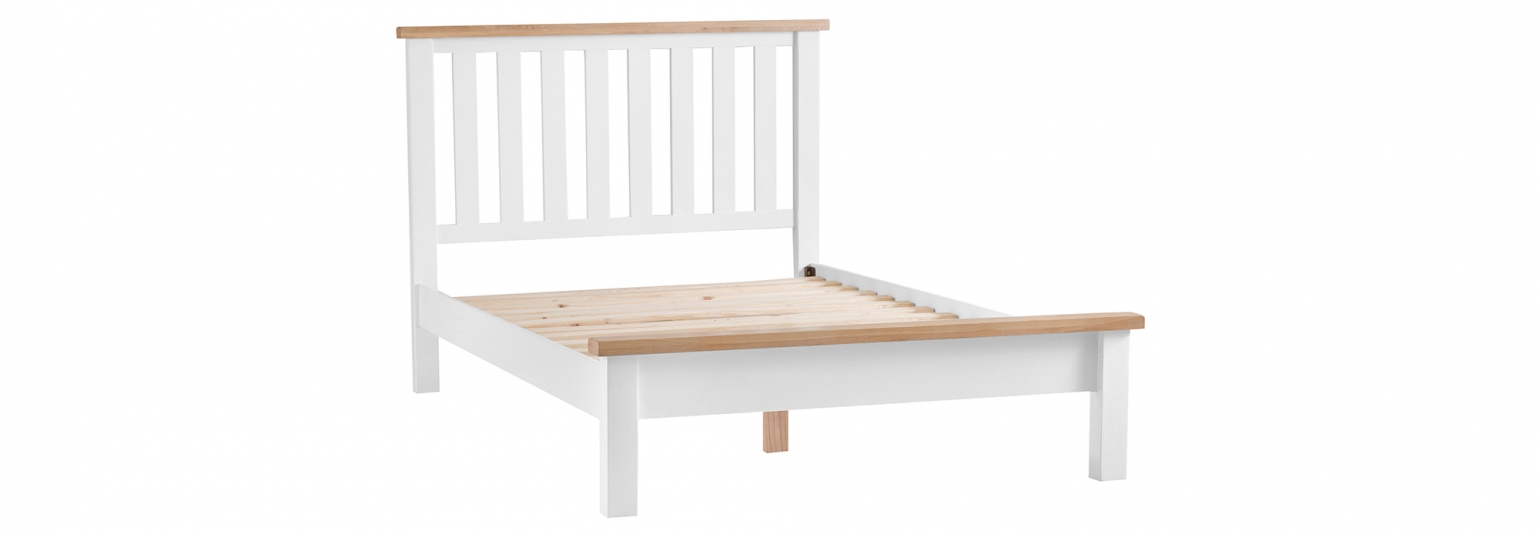 St Ives White Wooden Painted Bed Frame