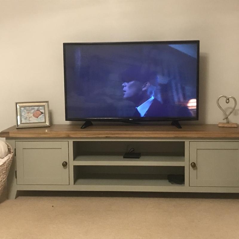 Arklow Oak Extra Large TV Stand for 65 Inch TV 180cm Unit Fully Assembled 