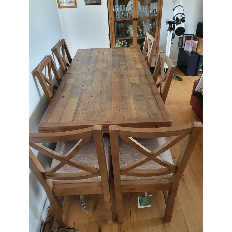 Grant Reclaimed Wood 180cm Dining Table, Harper Reclaimed Hardwood Dining Tables