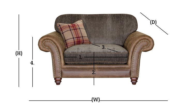 Alexander James Hudson Standard Back Snuggler Chair Furniture