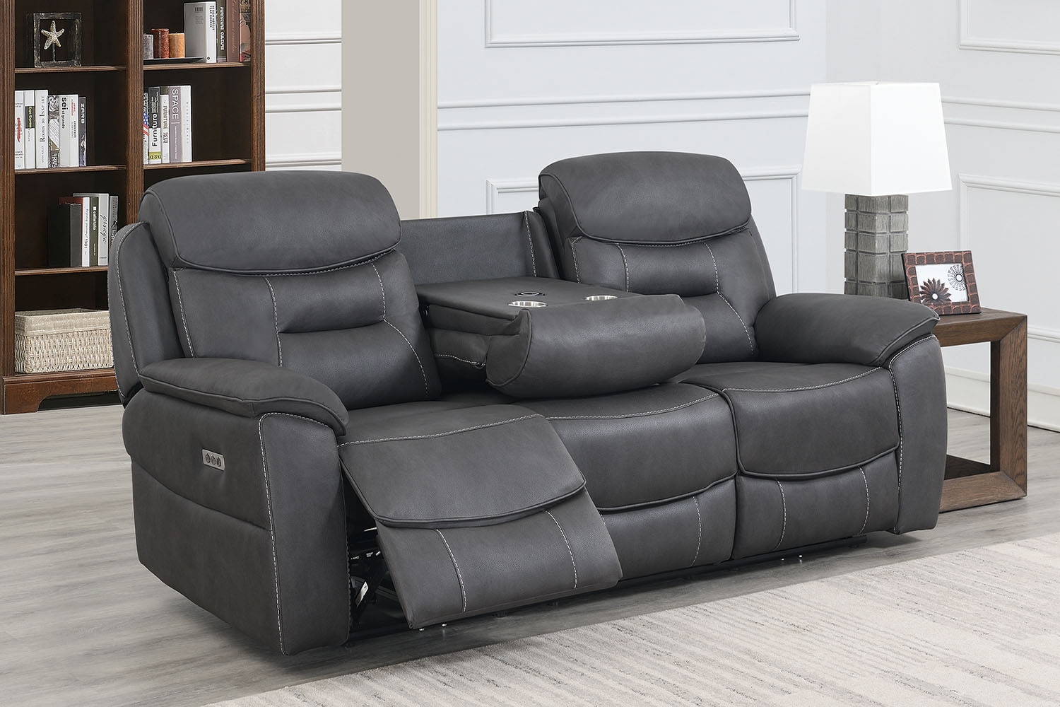 Loveseat leather recliner sofa deals