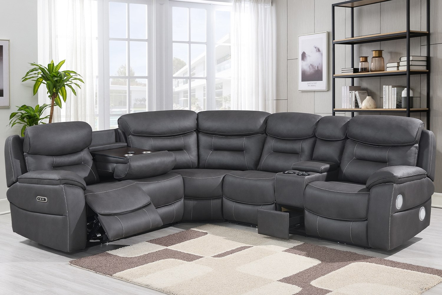 Series 3 Ultimate Smart Tech Power Recliner Corner Sofa Furniture World