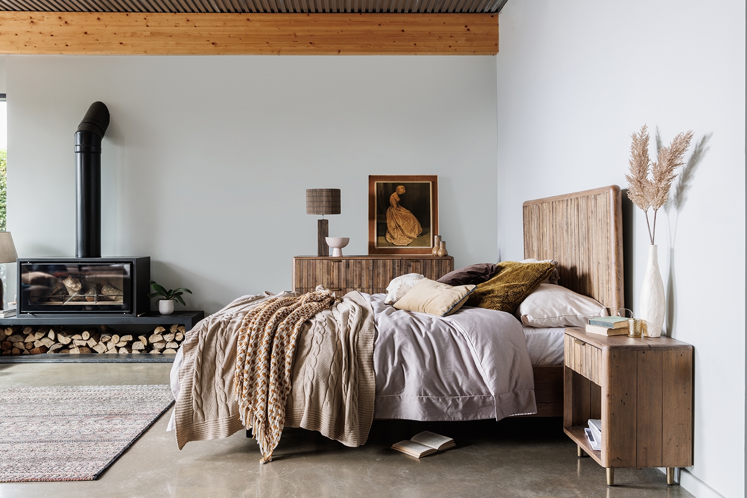 Jackson recycled wooden bed frame deals