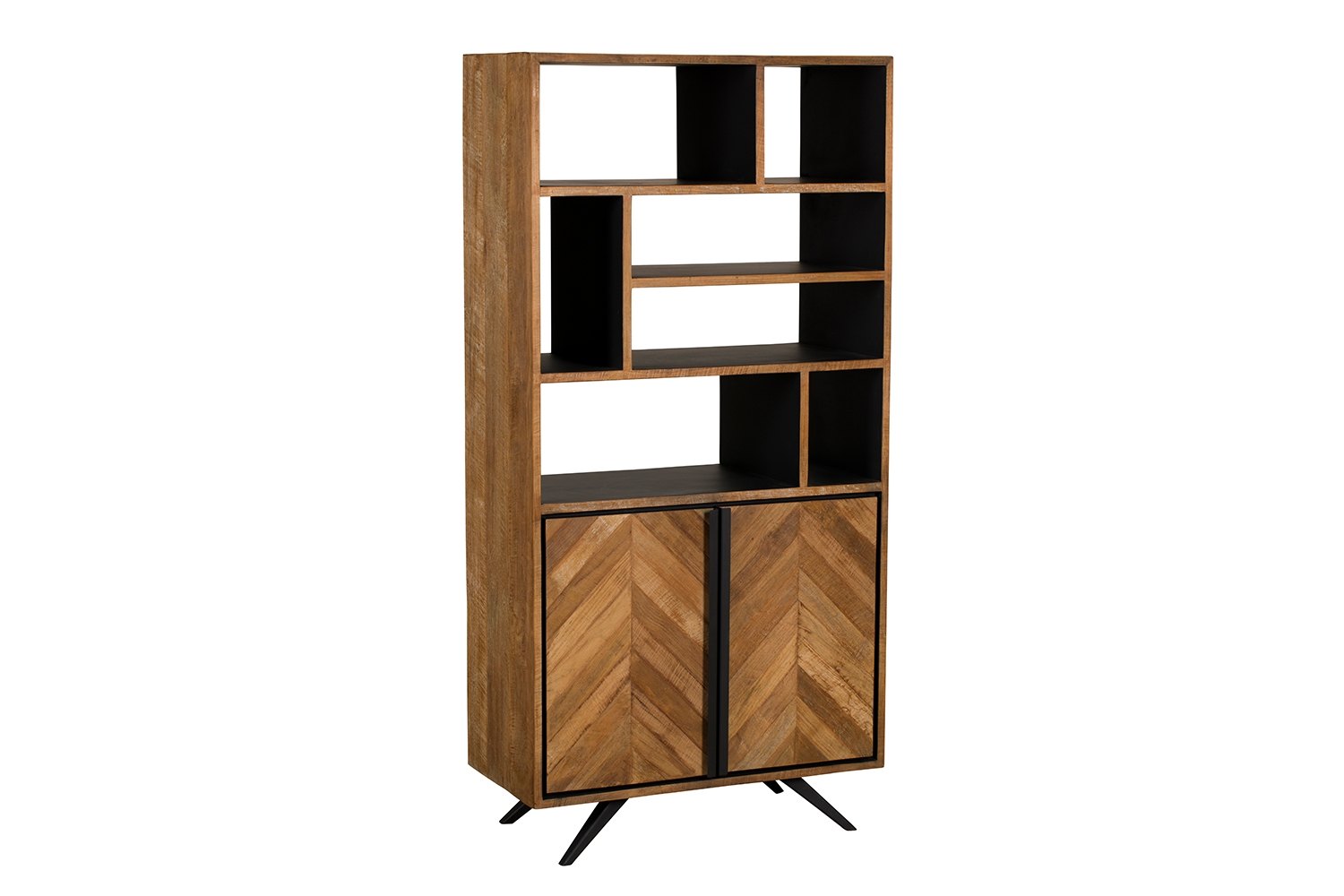Canada Reclaimed Teak Wood Bookcase Furniture World