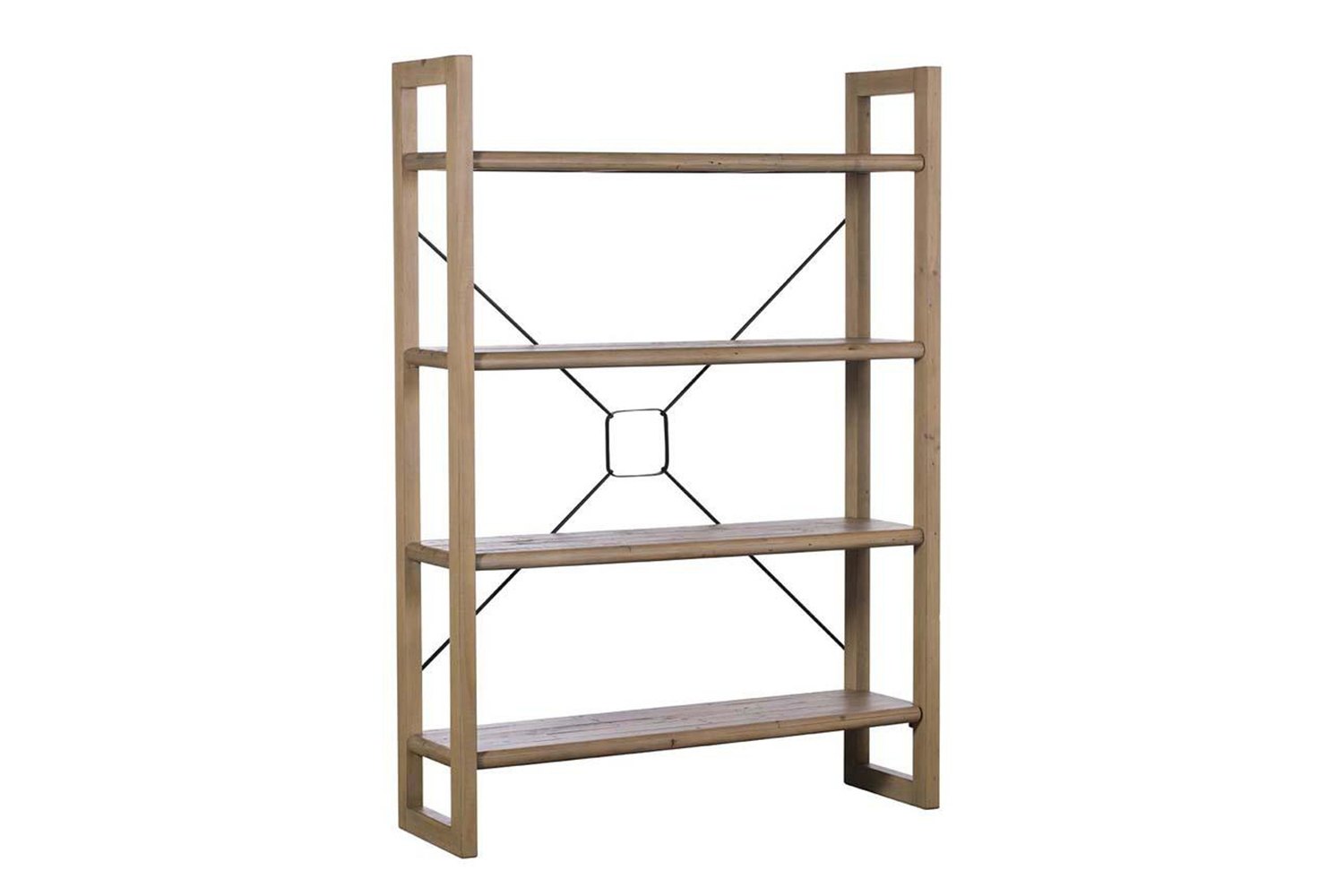 Malta Reclaimed Wood Bookcase Furniture World