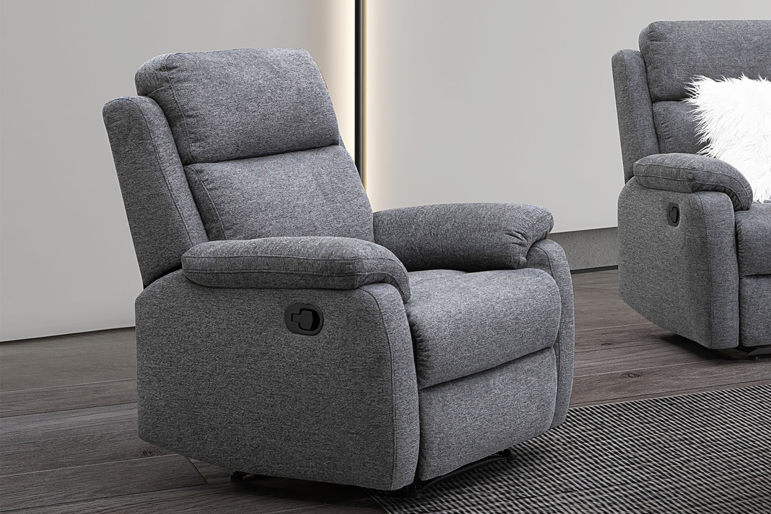 India Fabric Manual Recliner Chair Furniture World
