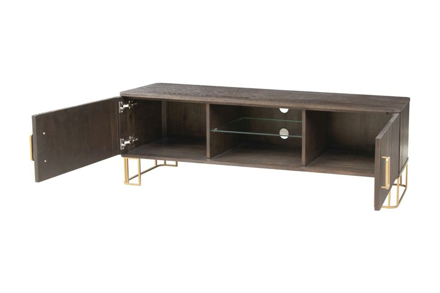 Ridgley Dark Wood TV Unit Furniture World