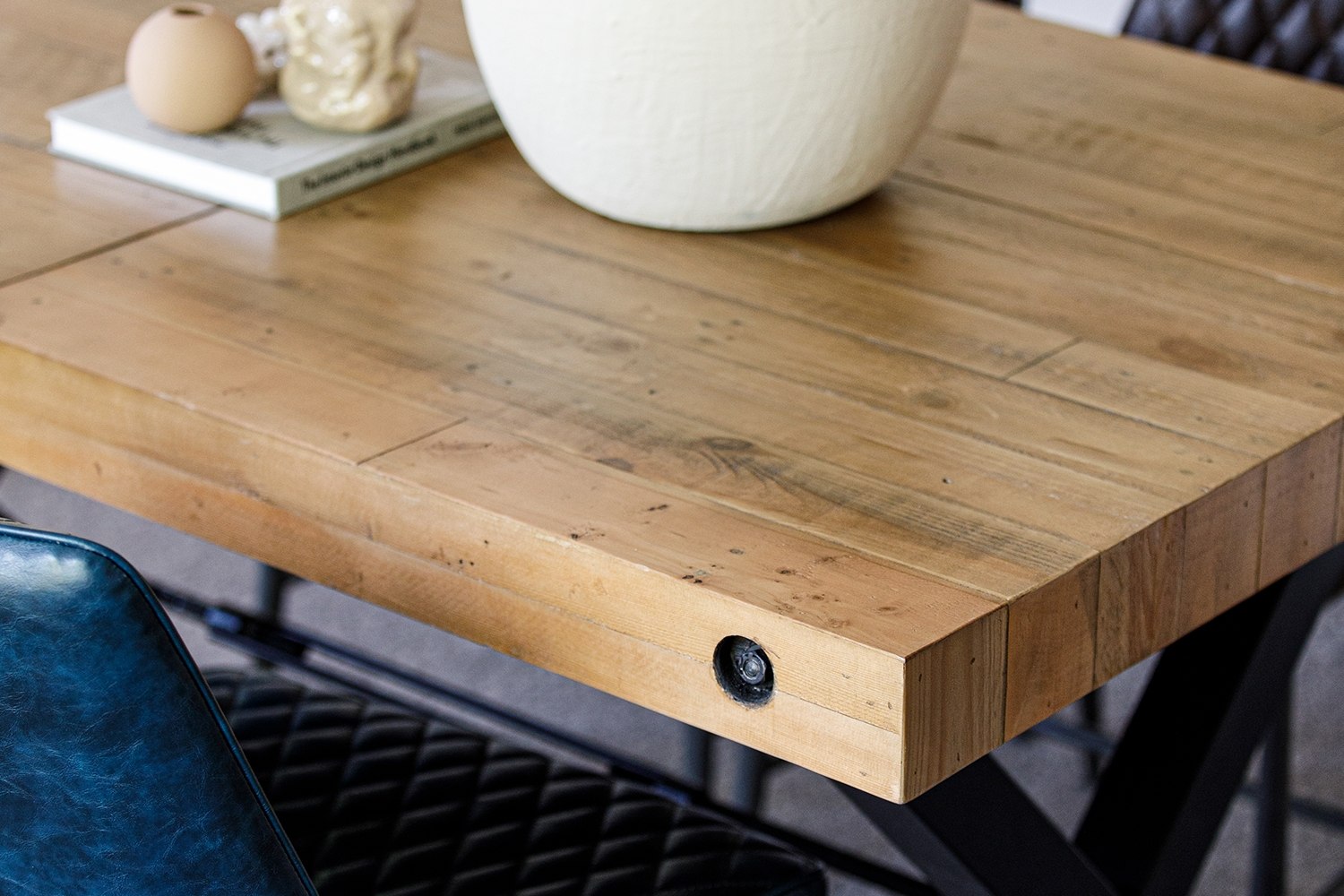 Tasmania Reclaimed Oak Wood Coffee Table Furniture World