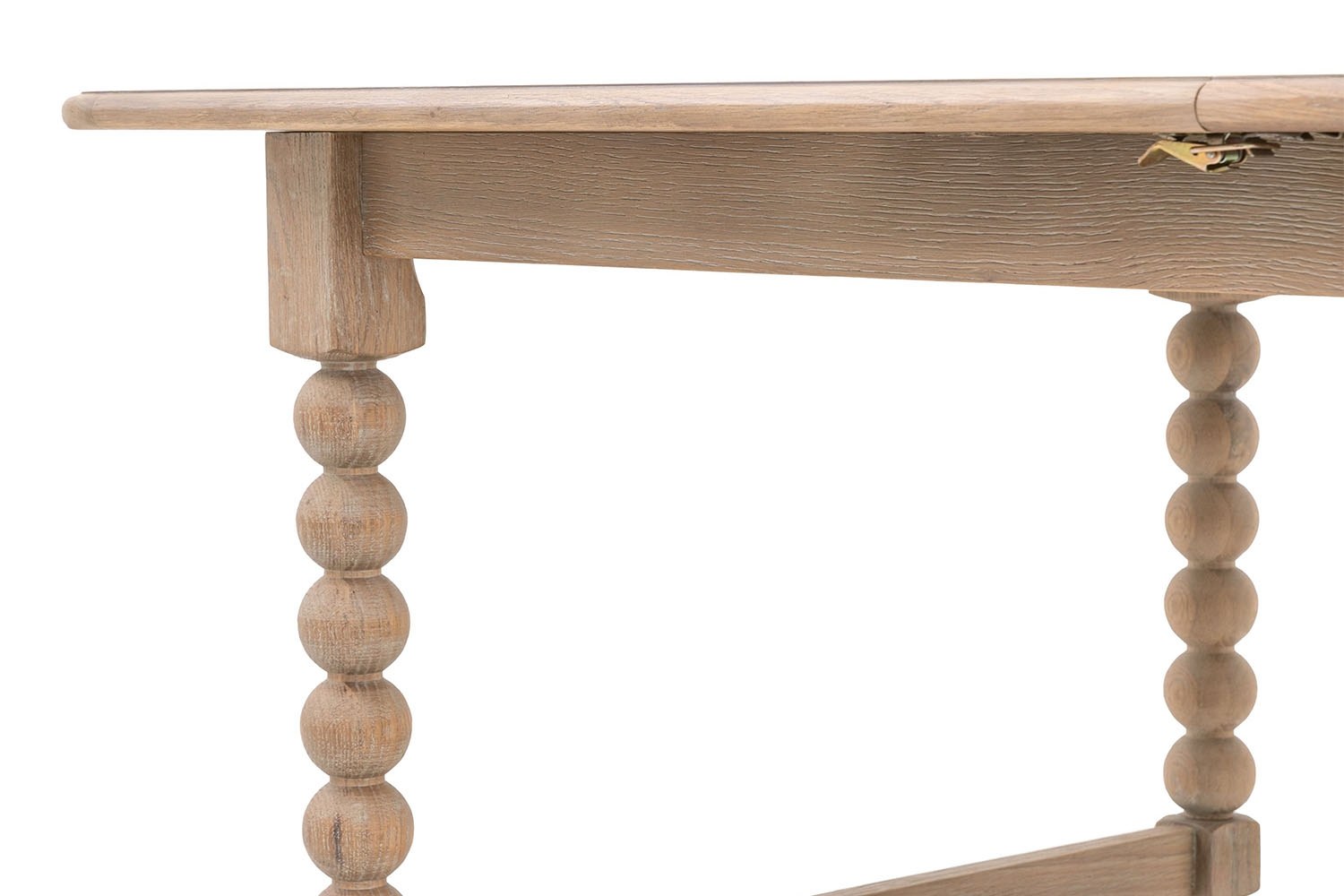 Gallery Direct Artisan Limewash Oak Extending Dining Table with Bobbin ...