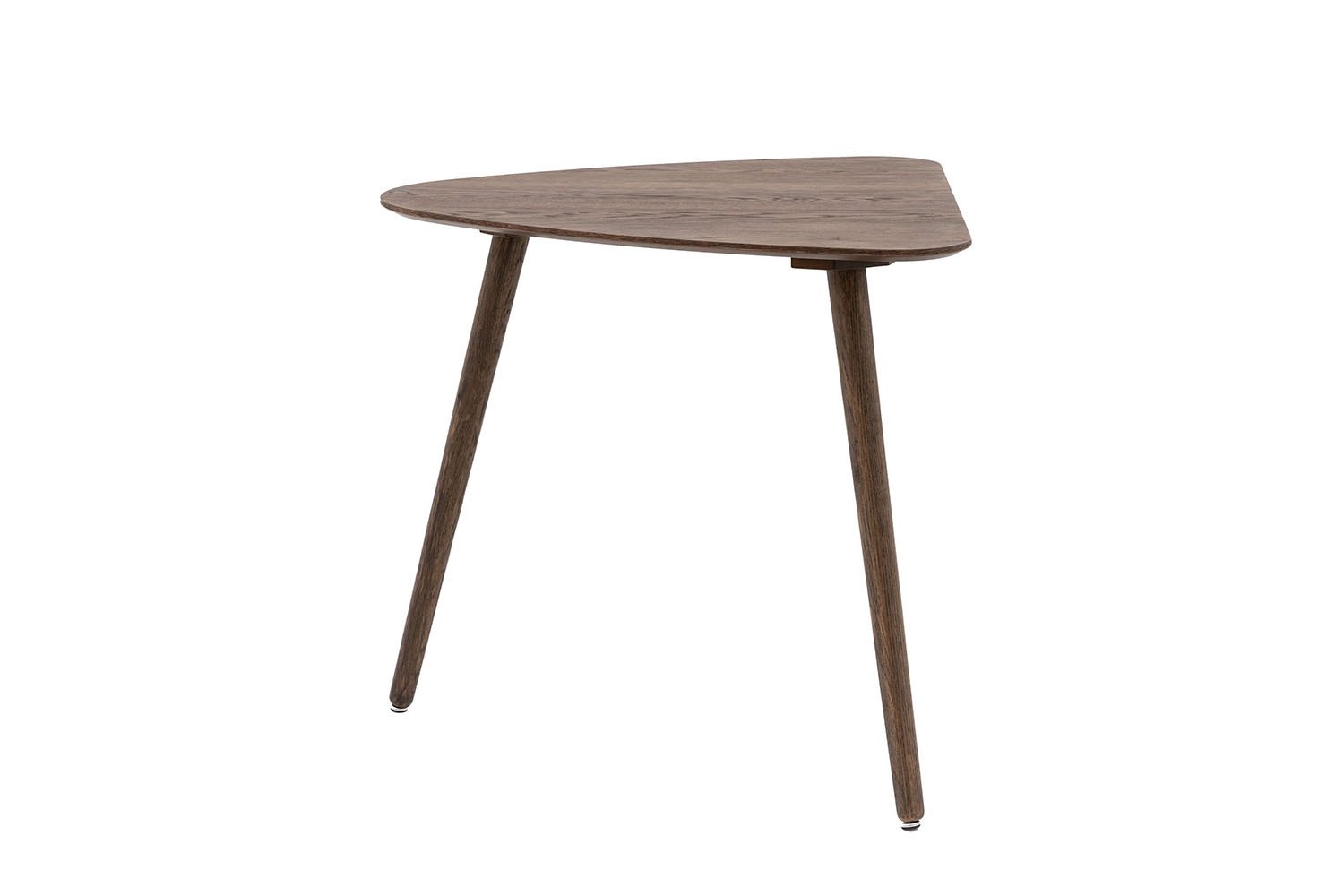 Gallery Direct Hatfield Smoked Oak 80cm Small Triangular Dining Table ...