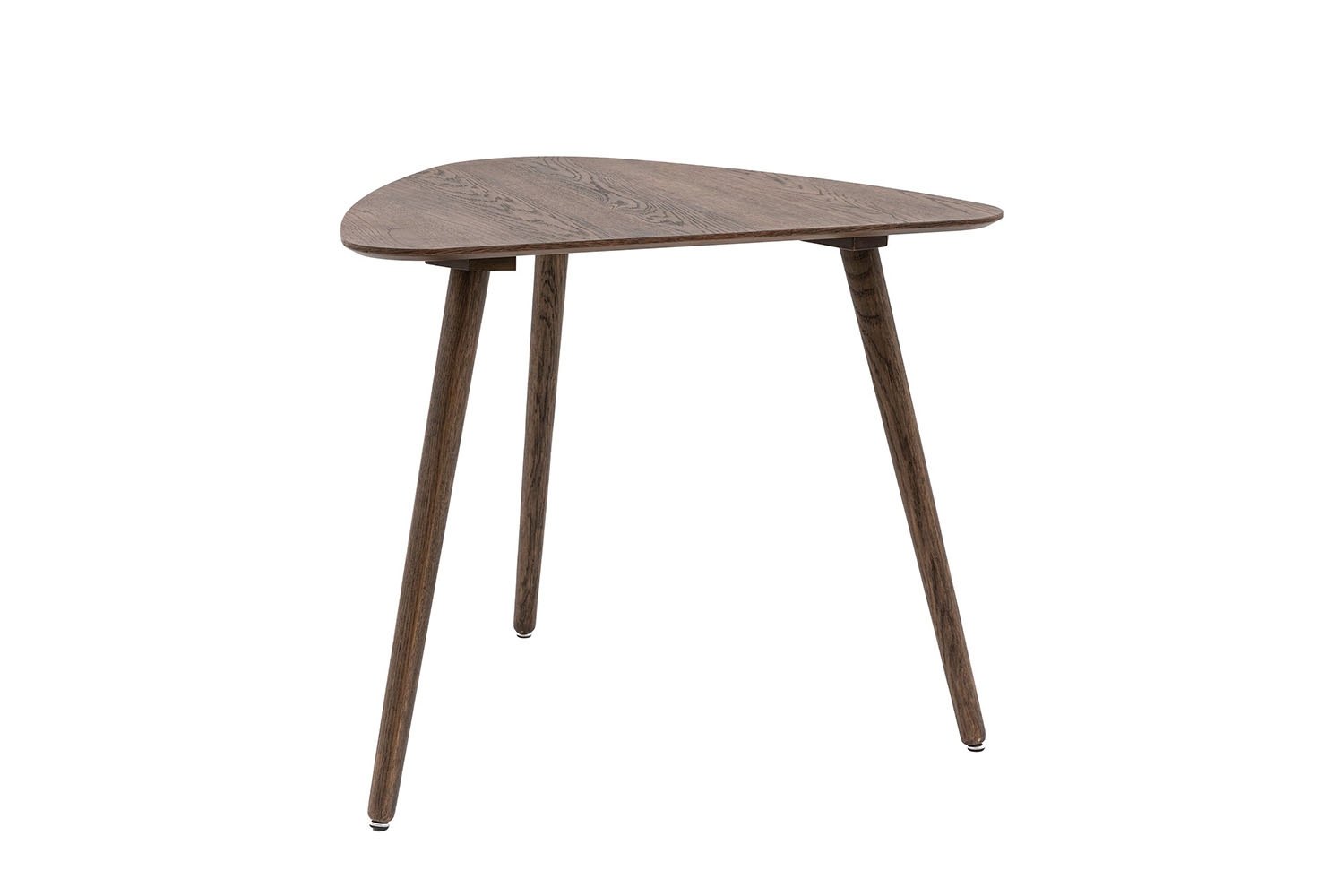 Gallery Direct Hatfield Smoked Oak 80cm Small Triangular Dining Table ...