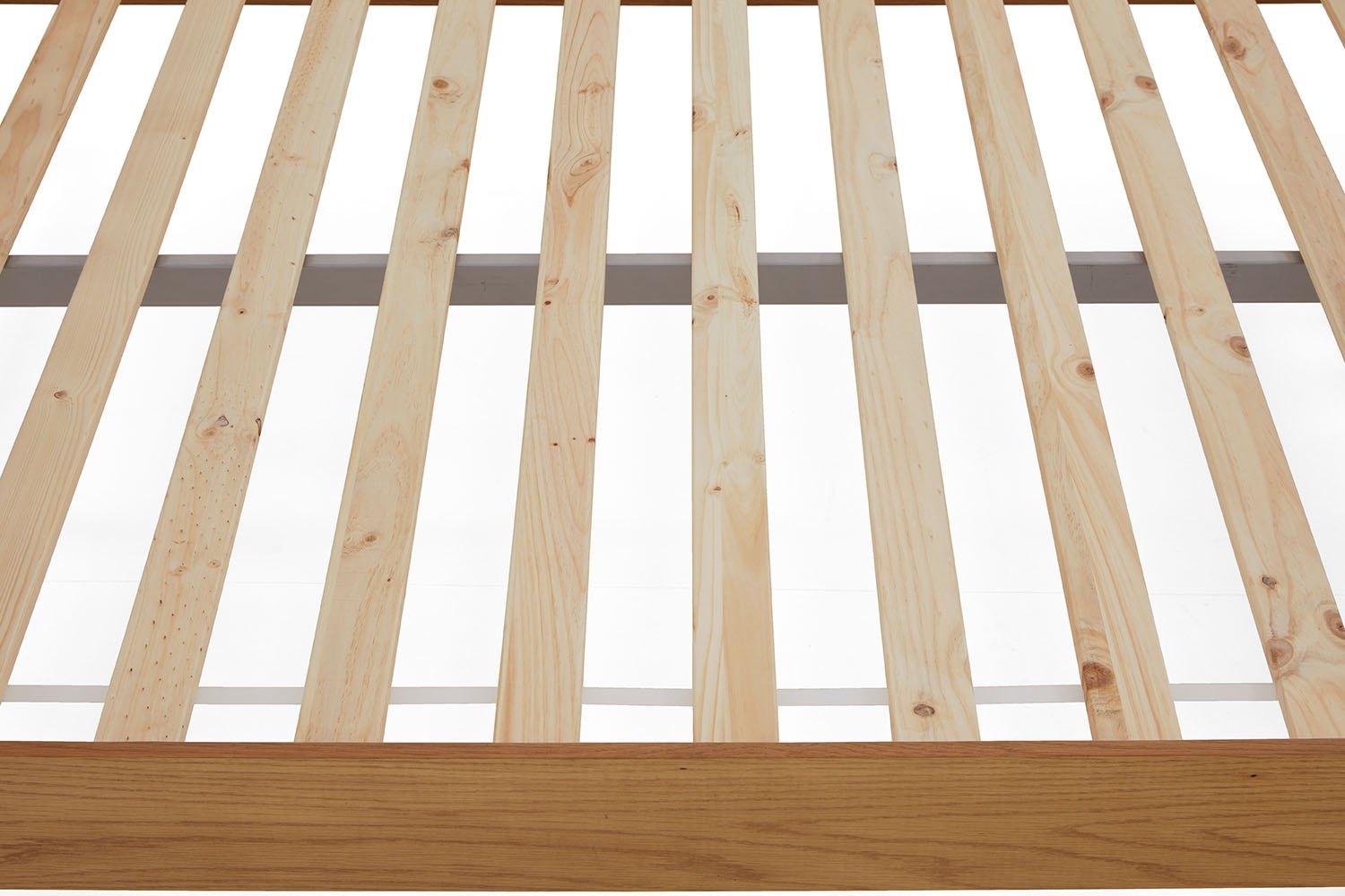 Slatted Frame Salisbury Waxed Premium Oak Slatted Bed Frame | Furniture World