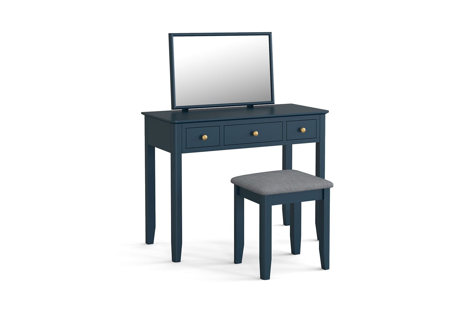 Harrogate Painted Blue Dressing Table Set | Furniture World