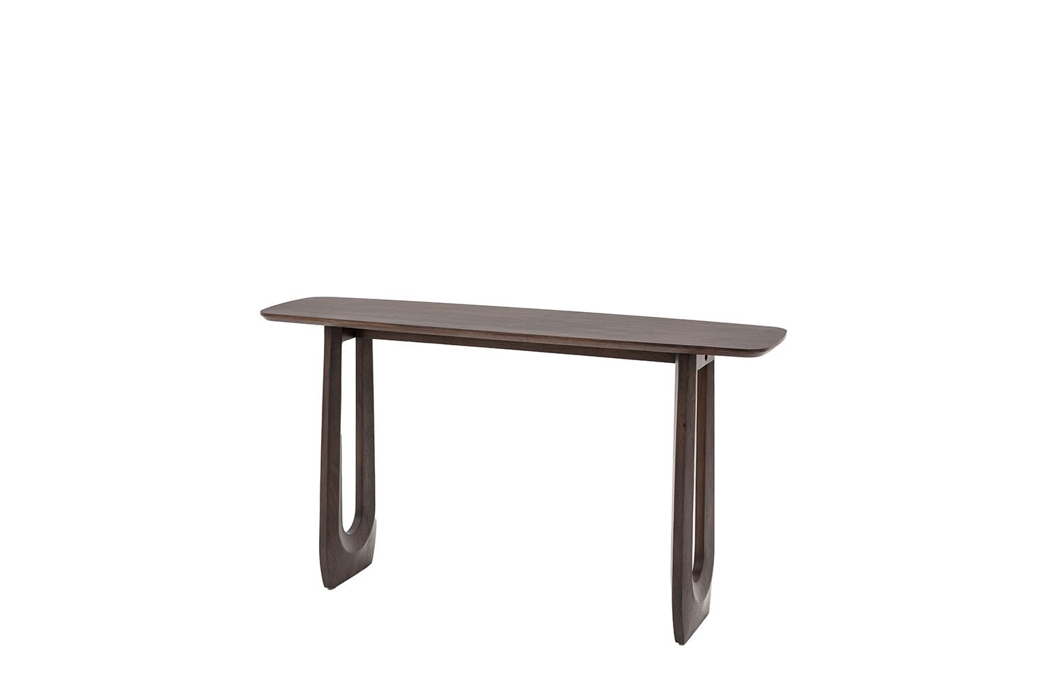 Gallery Direct Arc Walnut Mango Wood Arc Console Table | Furniture World