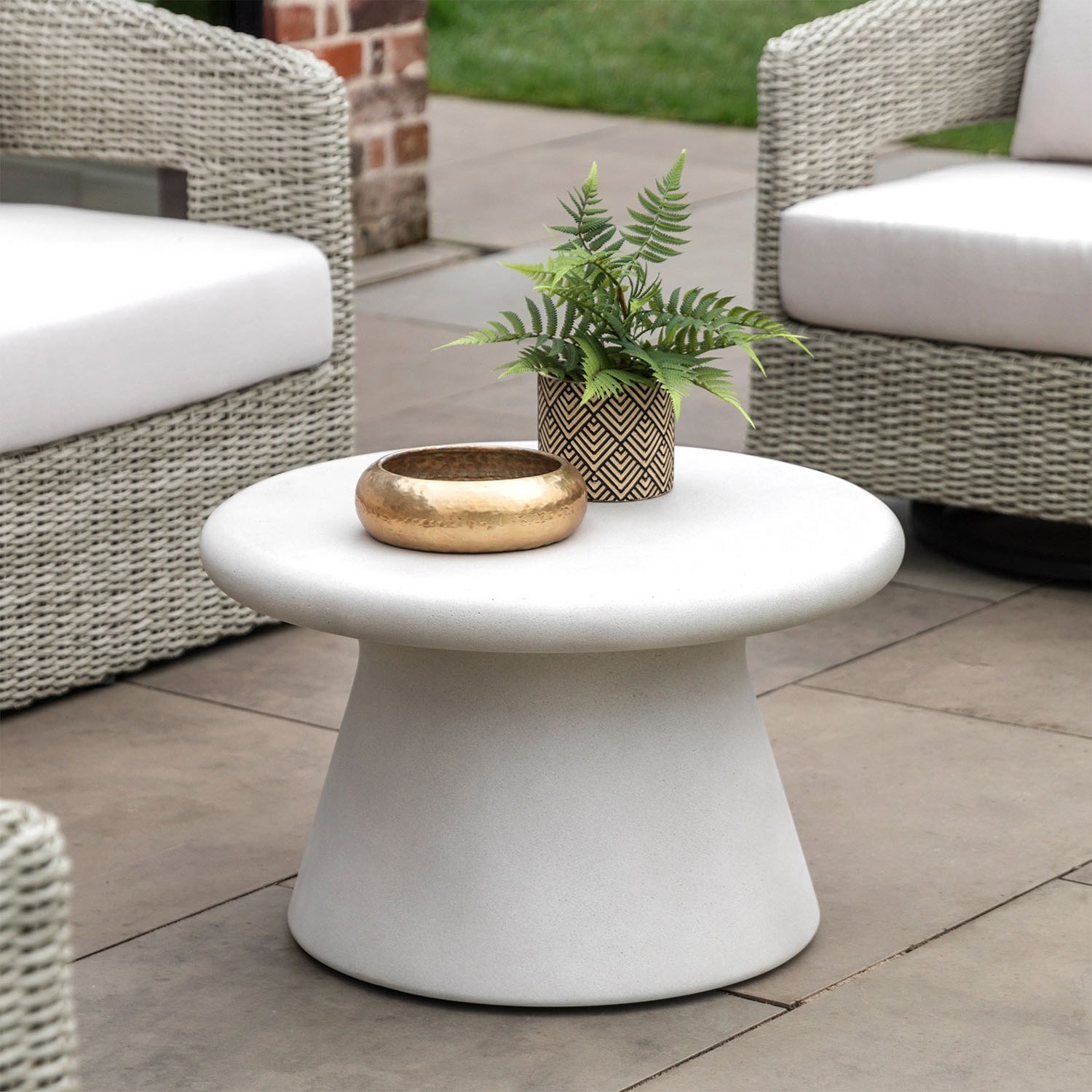 Gallery Direct Pavia Outdoor Concrete Coffee Table | Furniture World