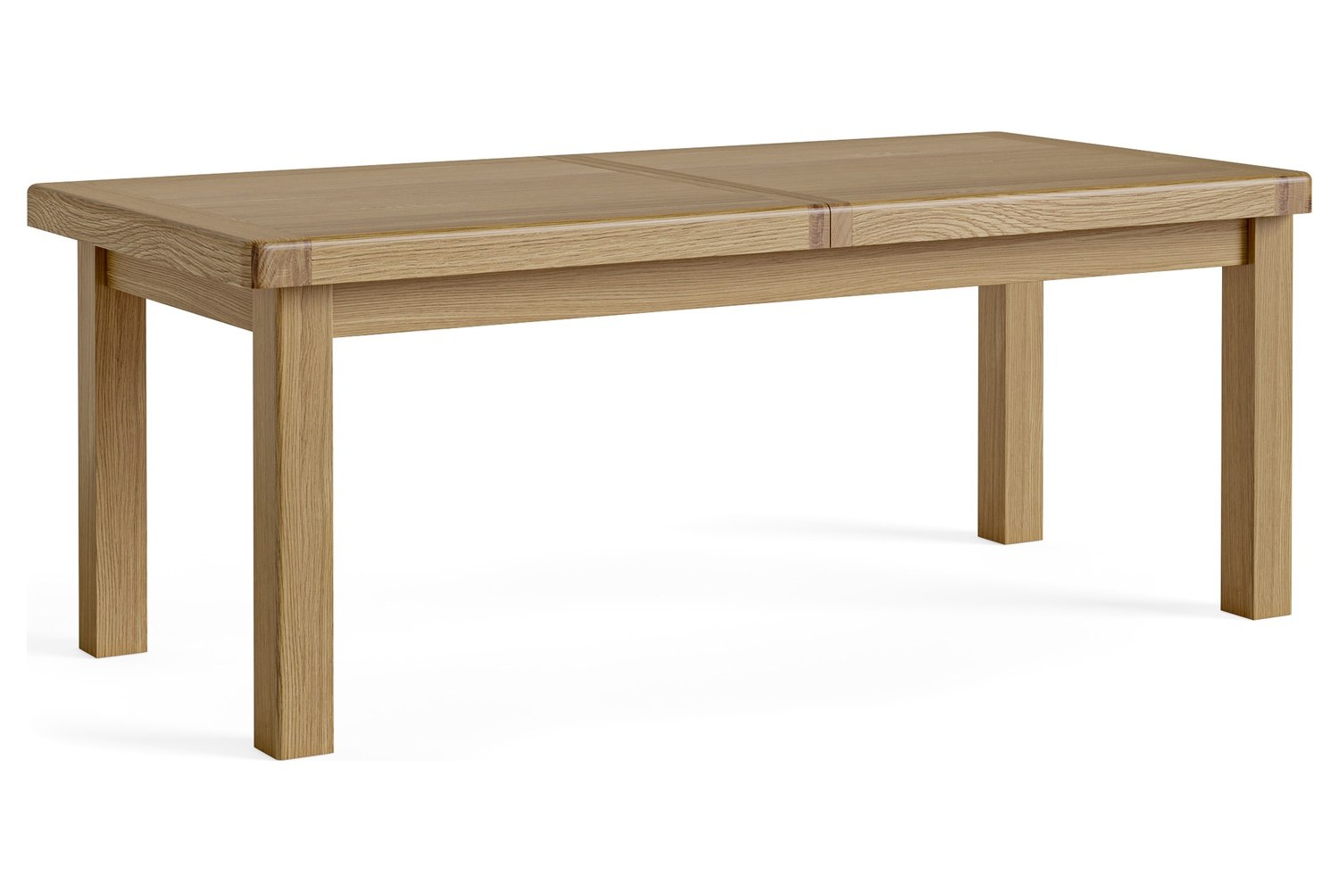Normandy Chunky Country Oak Large Extending Dining Table Set & 6 Ladder ...
