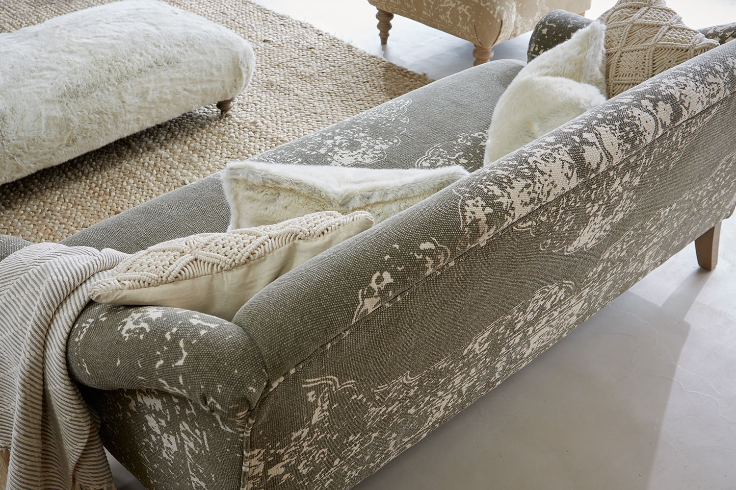Tetrad Heritage Jacaranda Bagru Snuggler Chair | Furniture World
