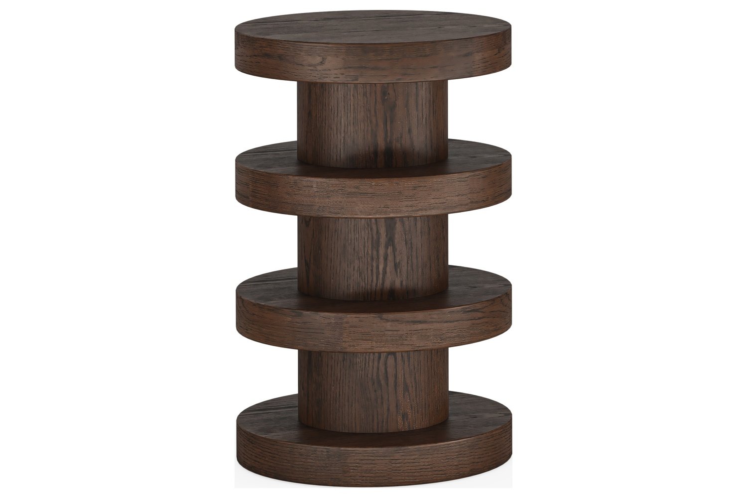 California Dark Oak Bobbin Side Table | Furniture World